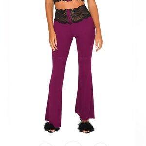 Beach Bunny Anise Pant in Oxblood